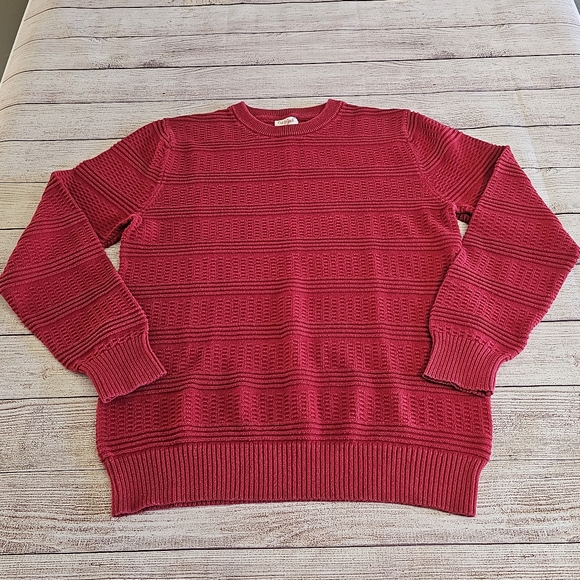 Cat & Jack Red Long Sleeve Crew Neck Knit Sweater Size XL 16 - Picture 7 of 12